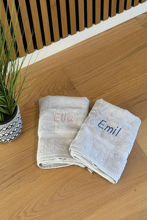 Personalisierte Handtücher aus 100% Baumwolle