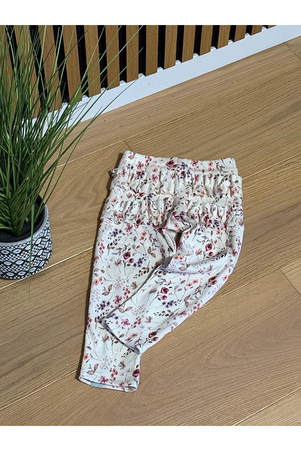 Leggins mit gerafften Rüschen